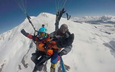 Babu Sunuwar | Paragliding from Mt. Elbrus