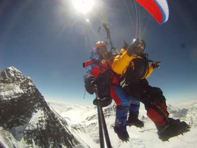 Take off with Lakpa Sherpa