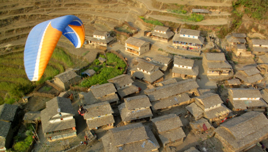 Tandem XC Flight in Sirkot