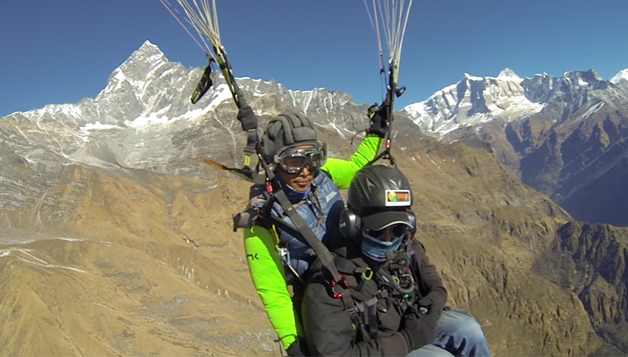 Hélicoptère + Parapente (biplace)