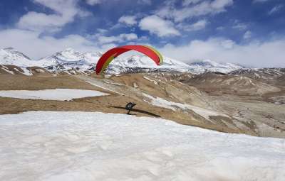 Vol en haute altitude au Mustang(solo)