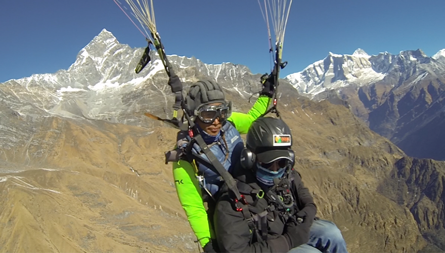 helicopter babu adventure fly nepal