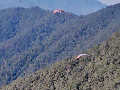 Flying over Bhanjyang